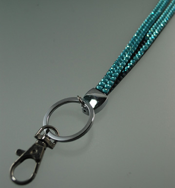 Cliphanger Lanyard Bling Teal